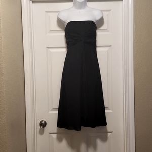 Black Strapless White House Black Market Dress